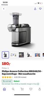 Philips Avance Sapcentrifuge HR1949/20, Ophalen, Gebruikt, Elektrisch, Sapcentrifuge