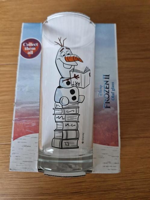 Disney Frozen 2 Olaf, Verzamelen, Glas en Borrelglaasjes, Nieuw, Frisdrankglas, Ophalen of Verzenden