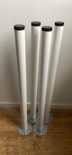 Ikea Adils tafelpoot bureaupoot wit 4x als nieuw, Huis en Inrichting, Tafelonderdelen, Ophalen, Zo goed als nieuw, Rond, 50 tot 100 cm