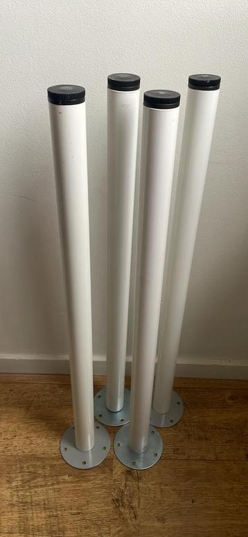 Ikea Adils tafelpoot bureaupoot wit 4x als nieuw beschikbaar voor biedingen