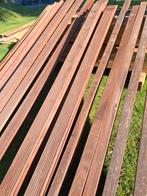 Hardhouten vlonderplanken , balken, en palen, Tuin en Terras, Ophalen of Verzenden, Zo goed als nieuw, Hout