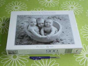Nieuw in seal: Anne Geddes puzzel - baby's in tobbe - 900 st beschikbaar voor biedingen