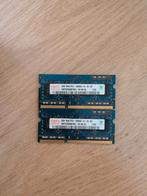 2x Hynix 2GB DDR3 PC3-10600S, Gebruikt, DDR3, Ophalen of Verzenden, 2 GB