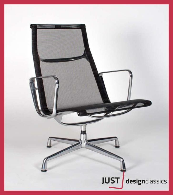 Vitra Eames ea116 Zwart Netweave Gepolijst (voorraad:2), Huis en Inrichting, Fauteuils, Zo goed als nieuw, Kunststof, Metaal, Overige materialen