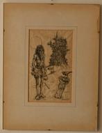 Originele pentekening van Jan van der Schoor ️, Antiek en Kunst, Ophalen