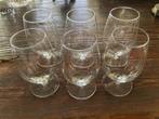 6 stuks prachtige waterglazen op voet, Ophalen of Verzenden, Zo goed als nieuw, Waterglas