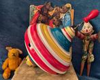 Zeer grote antieke bromtol met houten handvat Germany blik, Antiek en Kunst, Antiek | Speelgoed, Ophalen of Verzenden