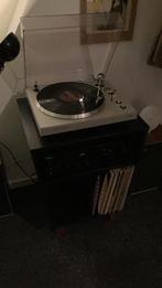 Retro platenkast voor platenspeler en versterker, Huis en Inrichting, Kasten | Overige, Ophalen, Gebruikt