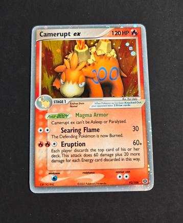 Camerupt ex 92/106 Pokemon Ex Emerald  beschikbaar voor biedingen