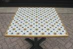 6x hippe vierkante tuintafel gekleurd mozaiek terrastafel, Ophalen, Gebruikt
