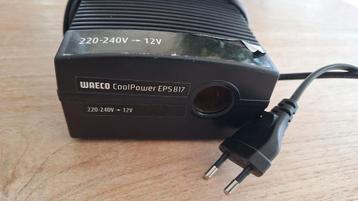 Waeco 230v naar 12v plug omvormer  beschikbaar voor biedingen