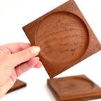teak Deens vintage design ONDERZETTERS Mid Century Scandi, Ophalen of Verzenden, Gebruikt, Overig