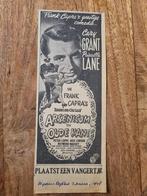 Filmadvertentie Gary Grant Arsenic and old lace (krant 1948), Verzamelen, Tijdschriften, Kranten en Knipsels, Ophalen of Verzenden