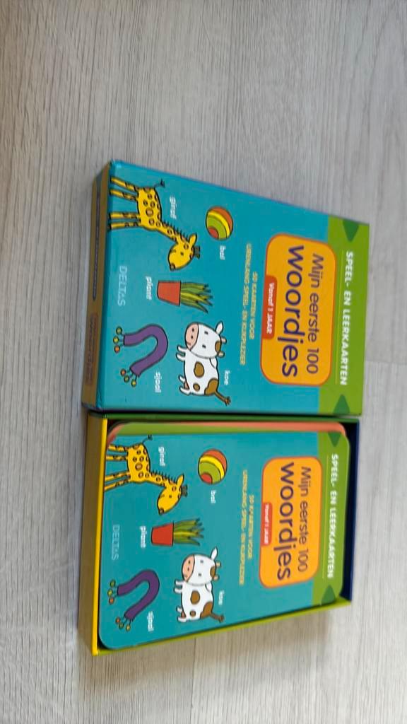 Speel- en leerkaarten - Mijn eerste 100 woordjes vanaf 1 jaa, Boeken, Kinderboeken | Jeugd | onder 10 jaar, Zo goed als nieuw