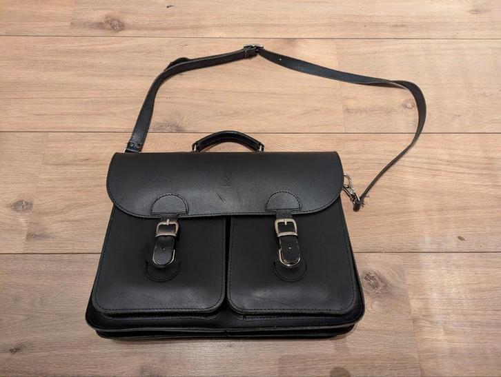 Gave schooltas, Old School, vintage stijl, Sieraden, Tassen en Uiterlijk, Tassen | Schooltassen, Zo goed als nieuw, Aktetas of Boekentas