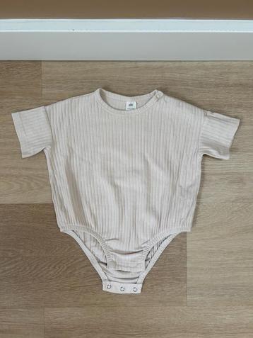 Z.g.a.n. Beige oversized rompertje van H&M, maat 80 beschikbaar voor biedingen