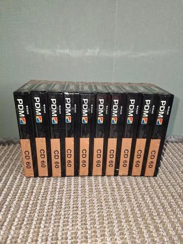 set van 10 PDM cd-60 cassettebandjes  beschikbaar voor biedingen