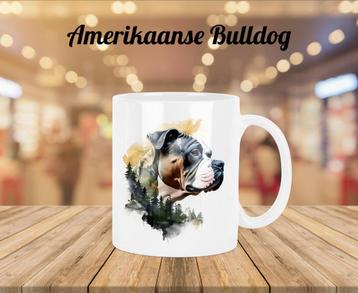 Amerikaanse Bulldog profiel mok beschikbaar voor biedingen