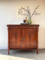 Art Nouveau Jugendstil antieke penantkast wandkast travertin, Antiek en Kunst, Ophalen