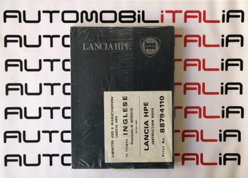 LANCIA (BETA) HPE Engelstalig instructieboekje 1978 beschikbaar voor biedingen