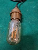 Hanglampen industrieel vintage met draad en stekker, Huis en Inrichting, Lampen | Hanglampen, Ophalen of Verzenden, 'T Olde Gre-j