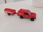 Majorette brandweer met aan hang wagen, Hobby en Vrije tijd, Modelauto's | Overige schalen, Ophalen of Verzenden, Gebruikt, Auto