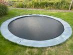 Grote en mooie Exit 427cm inground trampoline, Ophalen, Gebruikt