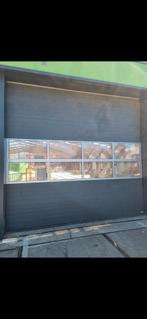 Overheaddeur 4.5m breed, 4m hoog, kleur 7016, Gebruikt, Garagedeur, Ophalen of Verzenden, 120 cm of meer