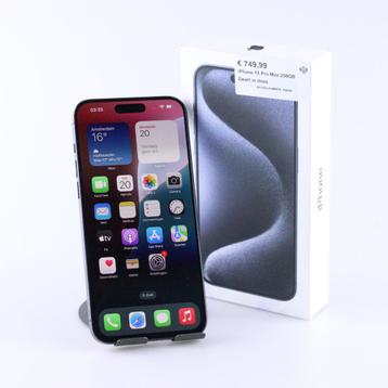 iPhone 15 Pro Max 256GB Zwart in doos beschikbaar voor biedingen