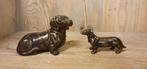 BRONZEN TECKEL / TEKKEL / hond, Ophalen of Verzenden, Nieuw, Hond of Kat, Beeldje of Figuurtje