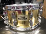 Pearl GLX Brass snare 14x6.5”, Ophalen of Verzenden, Gebruikt, Drums of Percussie