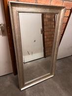 Grote Spiegel met Zilveren Rand, Huis en Inrichting, Woonaccessoires | Spiegels, Gebruikt, 100 tot 150 cm, Ophalen of Verzenden