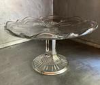 Taartplateau glas bloemmotief, Antiek en Kunst, Ophalen of Verzenden