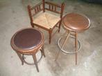 vintage retro/ houten krukken, Ophalen, Gebruikt, Overige materialen