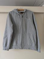 Vest met capuchon., Ophalen, Gedragen, Grijs, Lange mouw