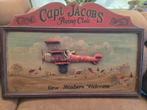 Vintage capt jacobs flying club wandbord zeldzame uitvoering, Ophalen, Gebruikt