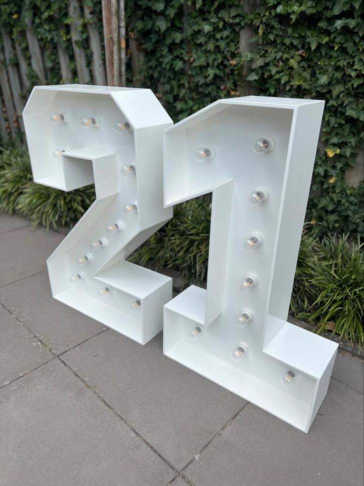 Lichtcijfers te huur (0 t/m 9), Hobby en Vrije tijd, Feestartikelen | Verhuur, Nieuw, Verjaardag, Ophalen