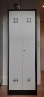 2x kleine Lockerkast kledinkast zwart/grijs, Ophalen, Gebruikt, Industrieel