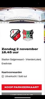 Voetbalkaartjes FC Utrecht NEC, Tickets en Kaartjes, Losse kaart, Drie personen of meer, November