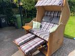 Hardhouten strand/tuinstoel, Tuin en Terras, Tuinstoelen, Ophalen, Zo goed als nieuw, Hout, Verstelbaar