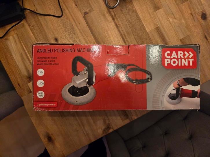 Carpoint Polijstmachine 1200W – met 2 polijstpads en doos, Auto diversen, Auto-accessoires, Zo goed als nieuw, Ophalen of Verzenden