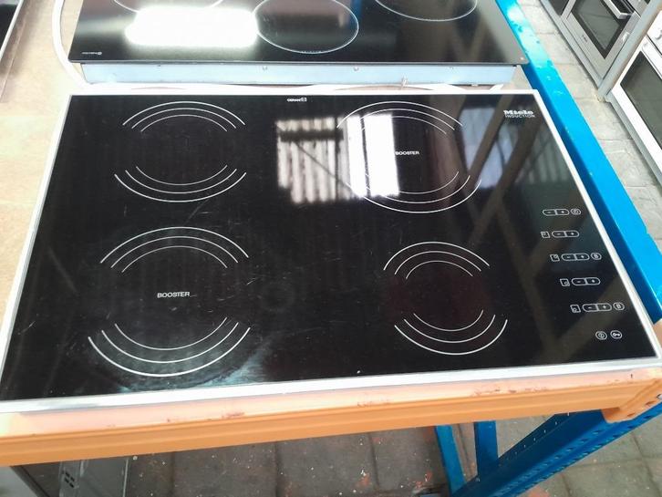 NETTE 78CM BREDE MIELE KM494 INDUCTIE KOOKPLAAT TE KOOP, Witgoed en Apparatuur, Kookplaten, Gebruikt, Inbouw, Inductie, 4 kookzones