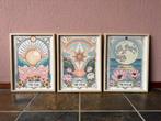 Bohemian posters zon, maan en sterren, Minder dan 50 cm, Nieuw, Ophalen of Verzenden, Foto of Poster