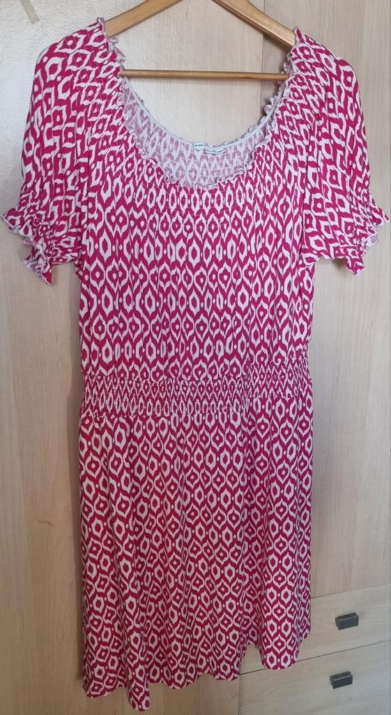 Jurk, maat 48-50, Kleding | Dames, Grote Maten, Zo goed als nieuw, Jurk, Roze, Ophalen of Verzenden