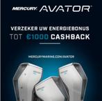 €1000 cashback actie Mercury Avator 7.5E / 20E / 30E, Nieuw, Benzine, Elektrische start, Ophalen of Verzenden