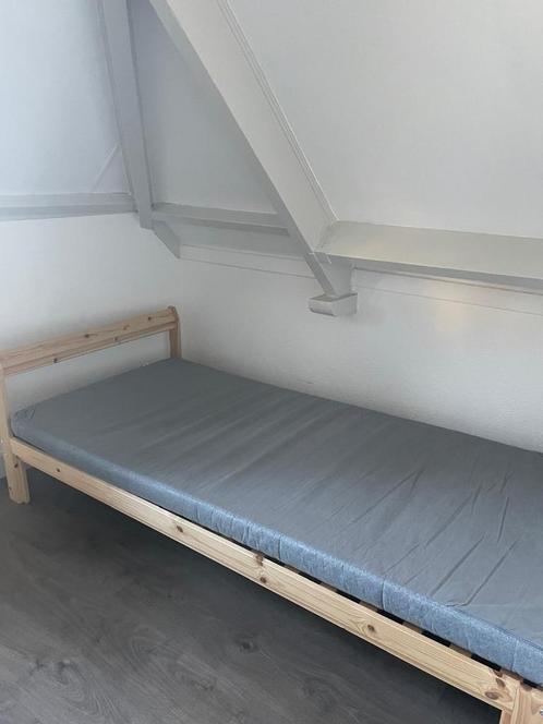 Ikea bed (Neiden), Huis en Inrichting, Slaapkamer | Bedden, Zo goed als nieuw, Eenpersoons, 100 cm, 200 cm, Hout, Overige kleuren