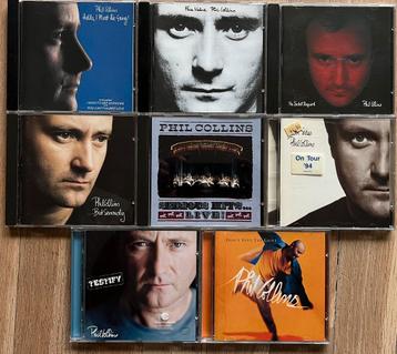 Phil Collins - collectie van 8 cd’s beschikbaar voor biedingen