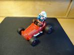 smurfen smurf in rode race auto, Ophalen of Verzenden, Zo goed als nieuw, Verschillende Smurfen, Poppetje, Figuurtje of Knuffel