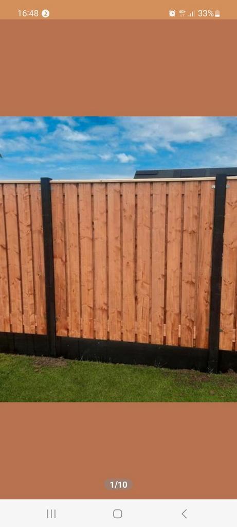 Schutting vakkundig en voordelig laten plaatsen, Tuin en Terras, Schuttingen, Nieuw, 6 meter of meer, Ophalen