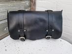 Zwart lederen motor rol tas, Ophalen, Gebruikt